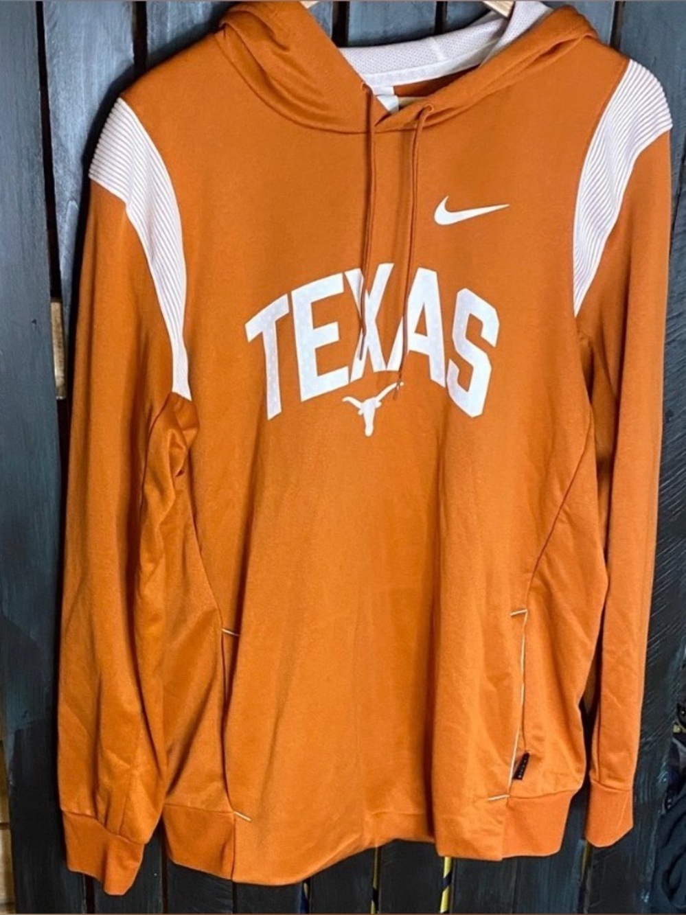 Nike Texas Longhorns On Field Therma fit Hoodie with White Accents L pullover